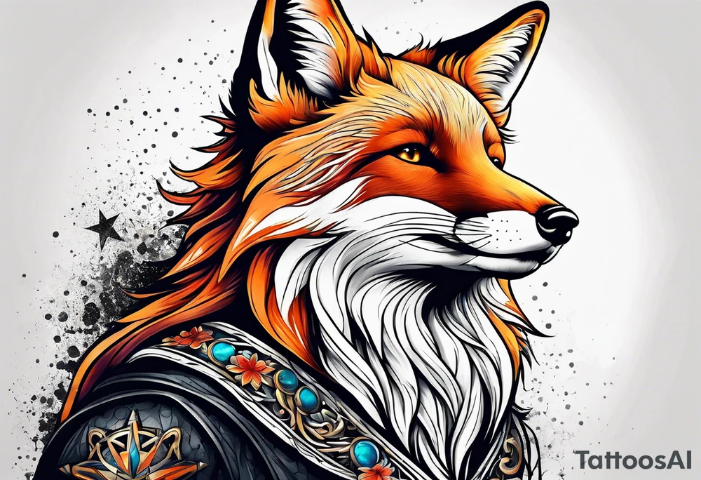 full fox look at the star tattoo idea