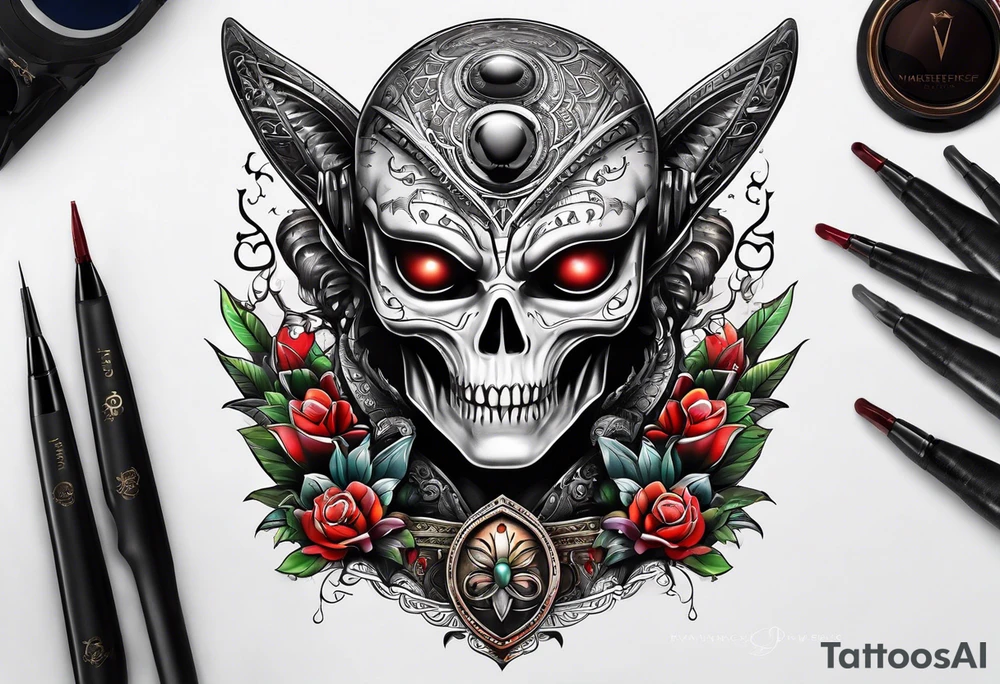 alien ideograms tattoo idea