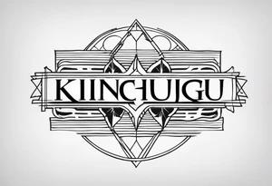 the word "KINCUGI" tattoo idea