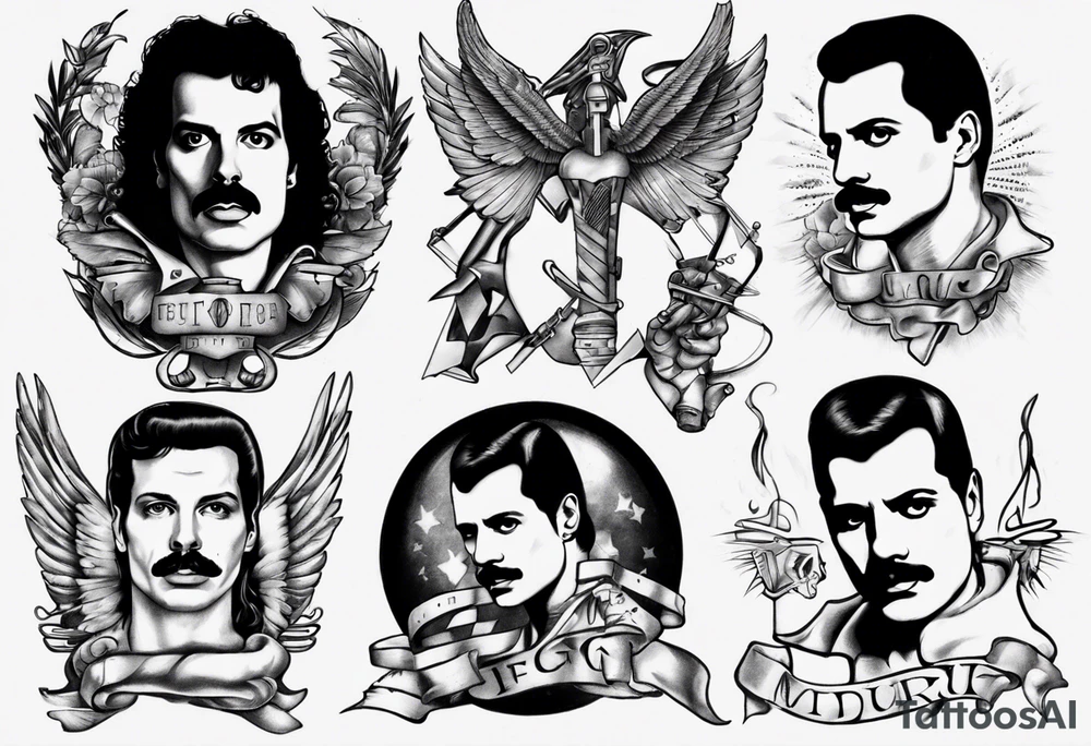 freddie mercury tattoo idea