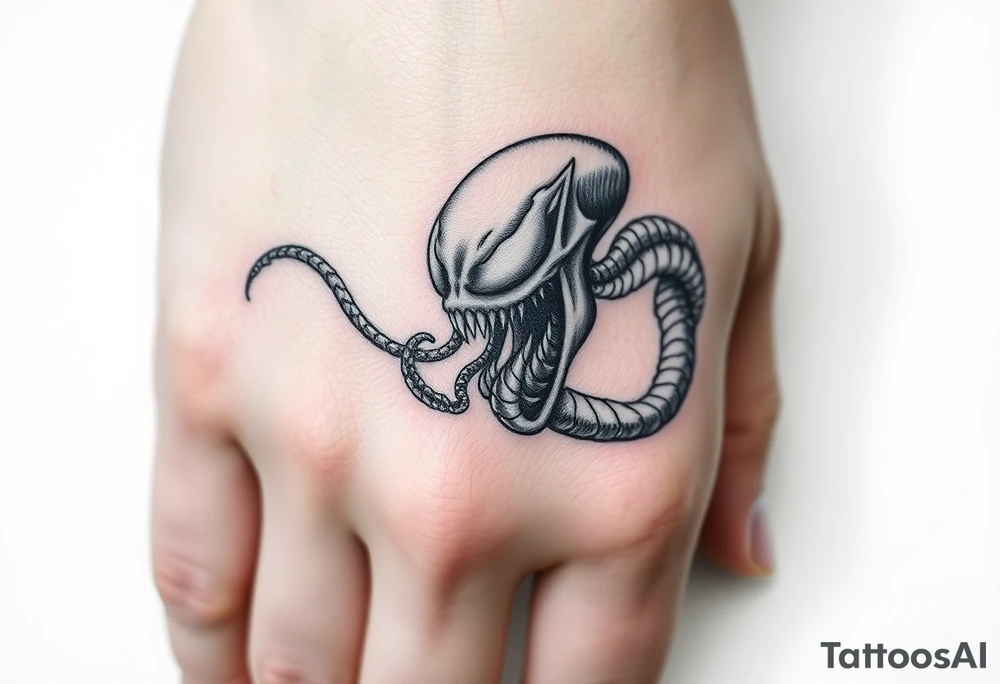 Baby venom tattoo idea