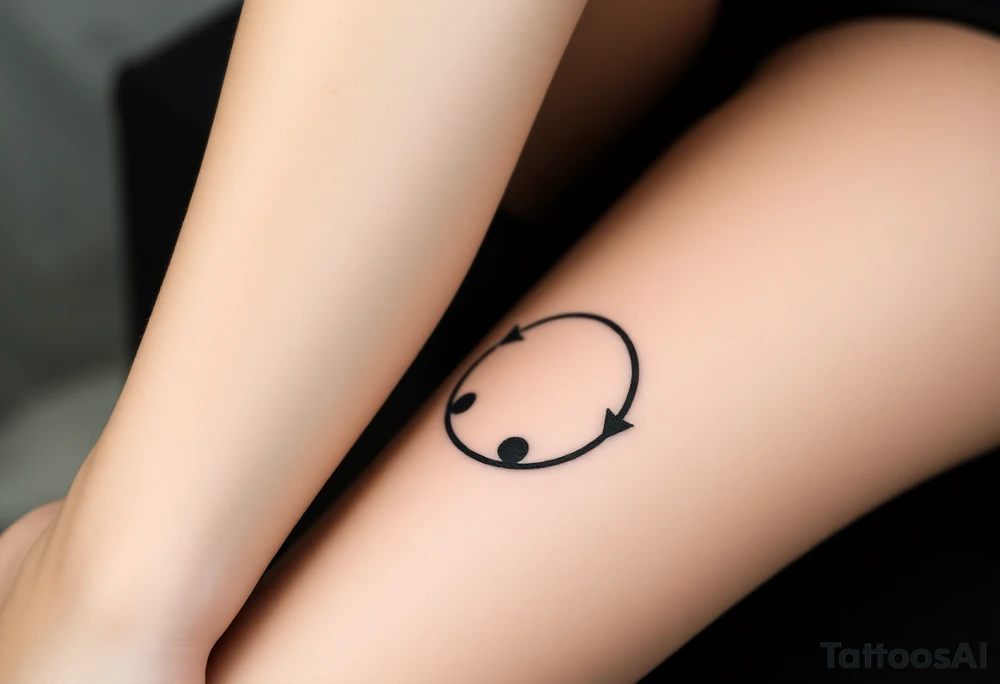 Rewind symbol include the play pause and stop inside the circle tattoo idea