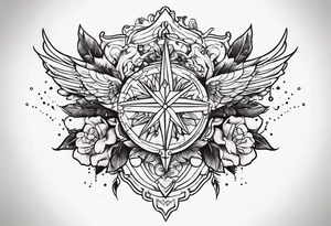 Chest piece tattoo idea