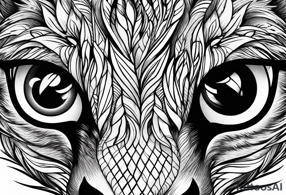 Wolf eyes tattoo idea