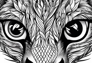 Wolf eyes tattoo idea