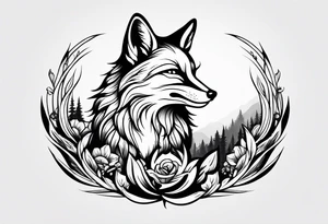 Fox falling tattoo idea