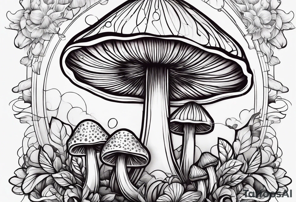 "Graceful Mushrooms" tattoo idea