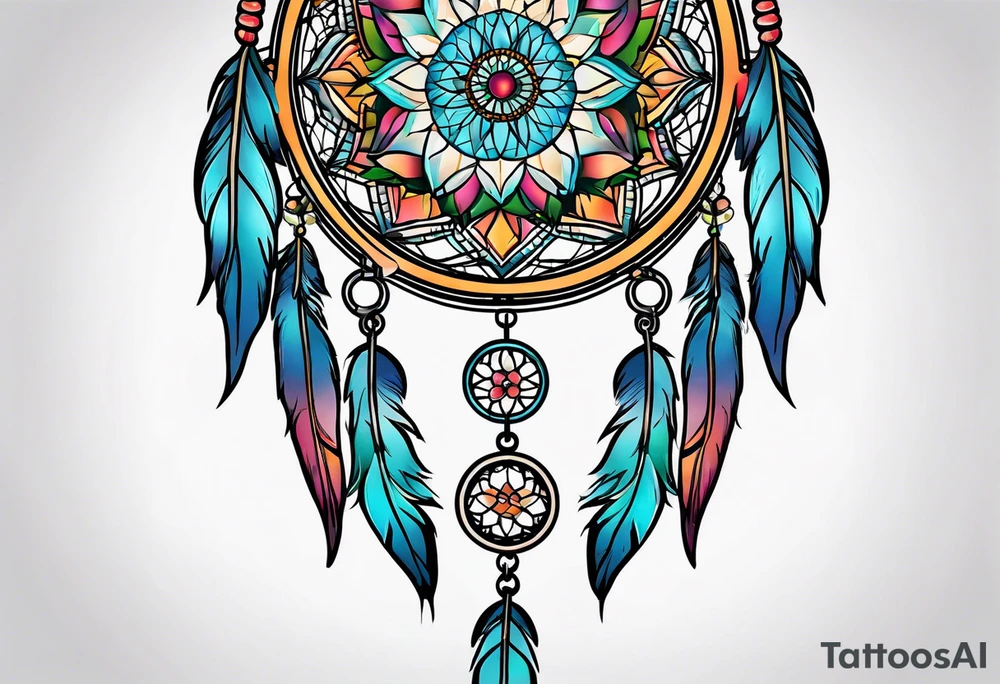dream catcher tattoo idea