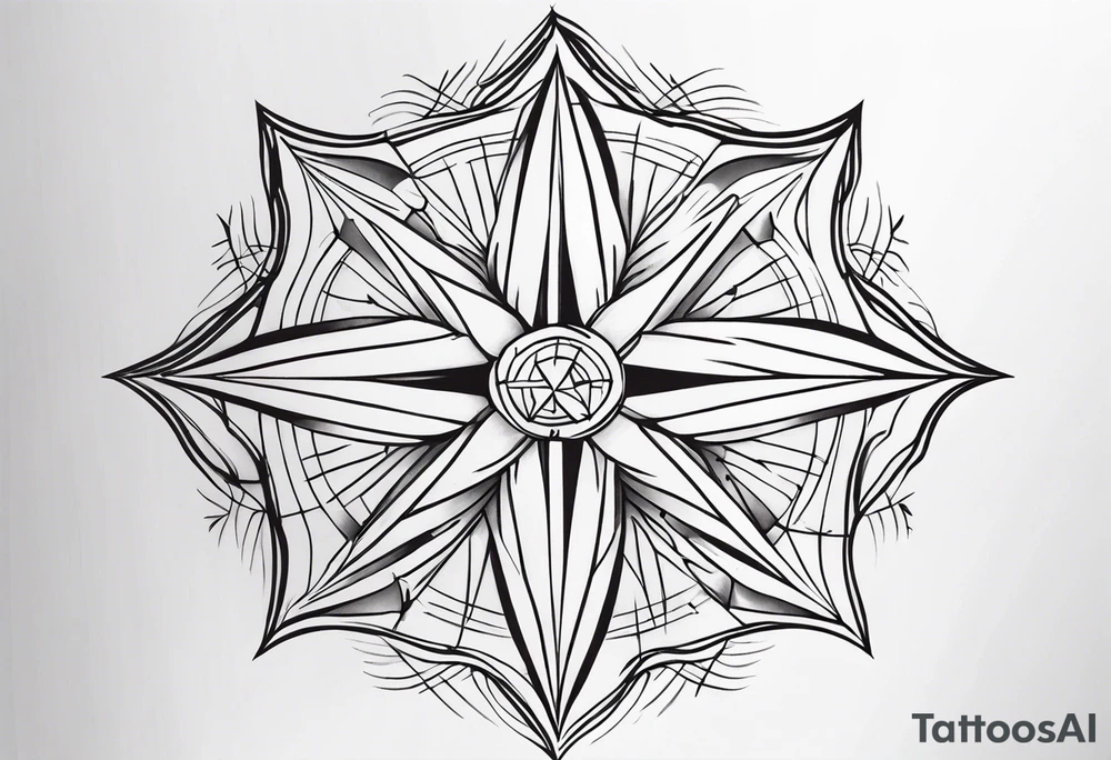 Wind Rose tattoo idea