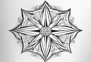 Wind Rose tattoo idea