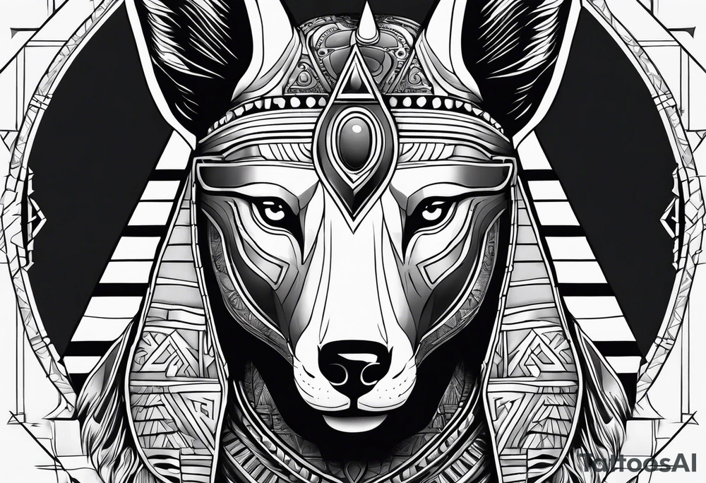 egipto, anubis tattoo idea