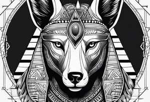 egipto, anubis tattoo idea