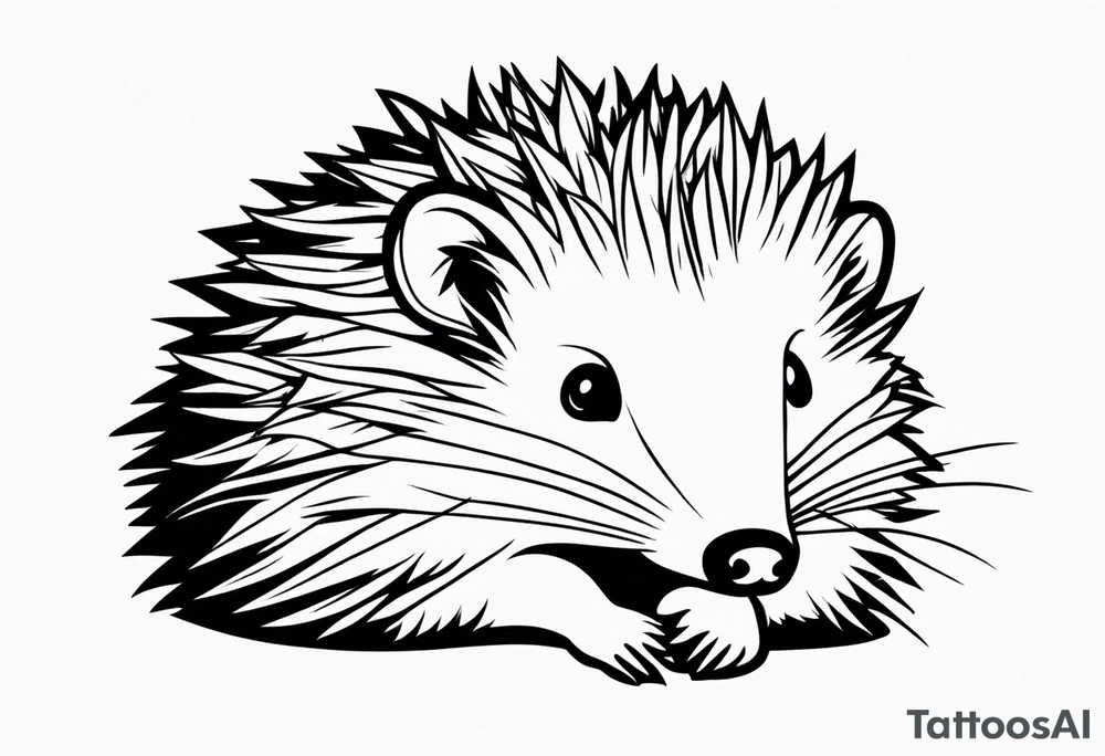 hedgehog tattoo idea