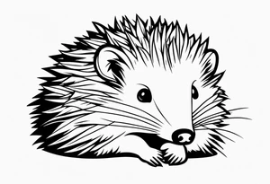 hedgehog tattoo idea