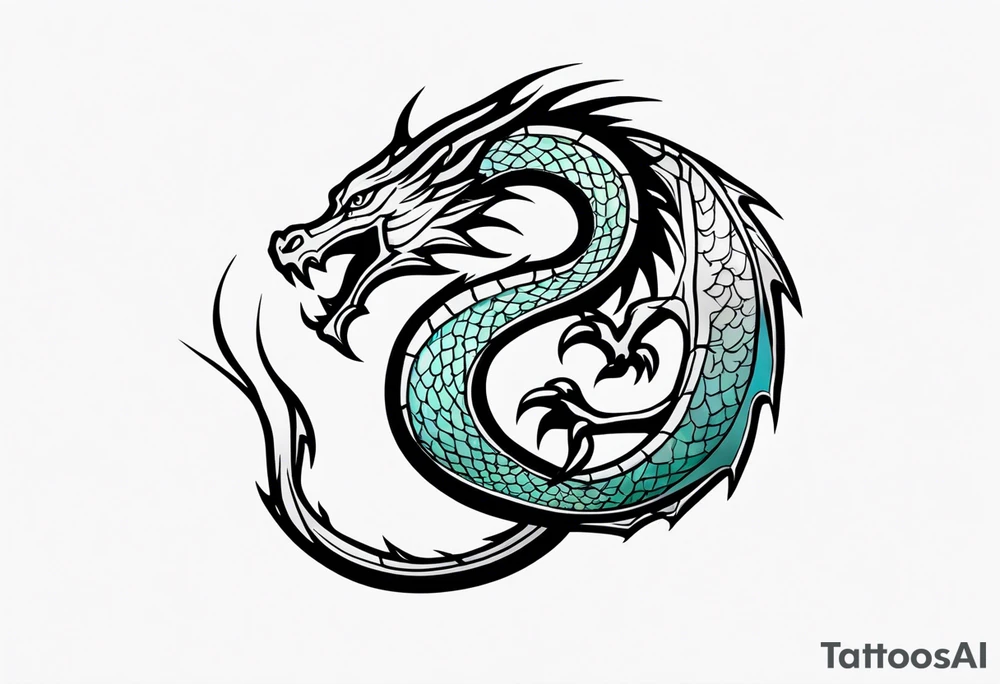 Simple Dragon tattoo idea