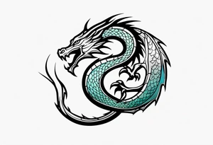 Simple Dragon tattoo idea