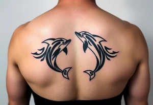 dolphin friendship tattoo idea