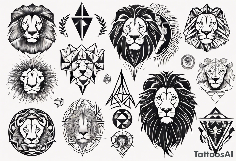 Un lion tattoo idea