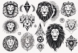 Un lion tattoo idea