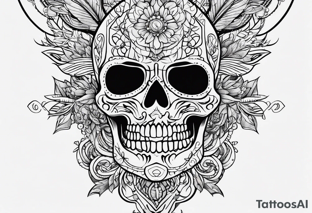 Minimalistic coordinates tattoo idea