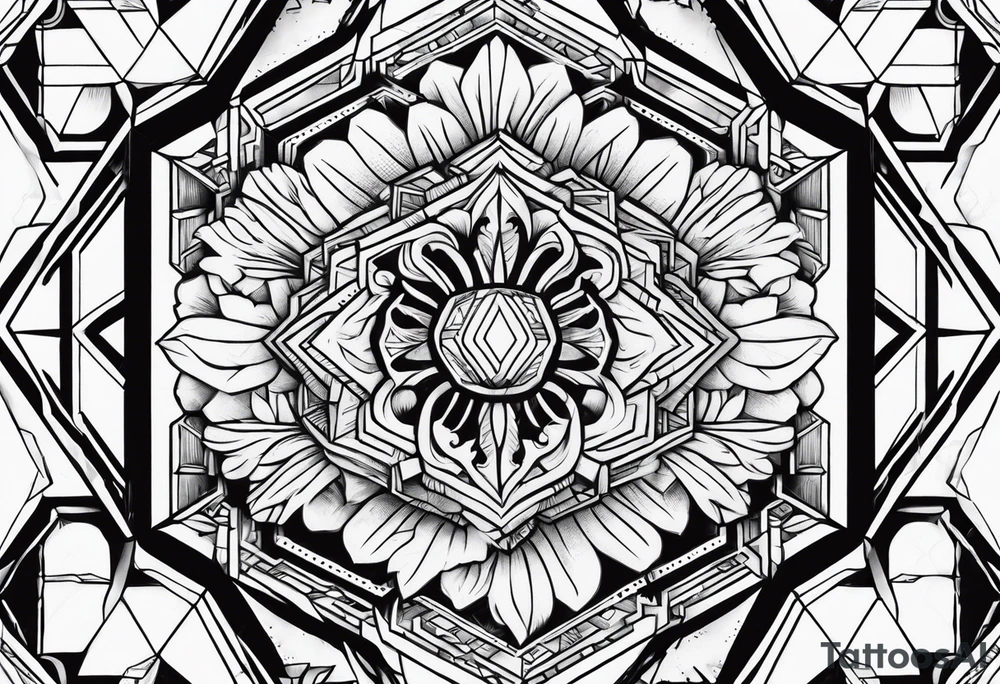 To work off hexagon tattoo idea