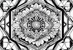 To work off hexagon tattoo idea