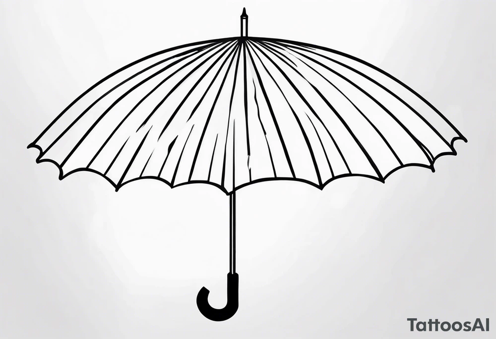 Umbrella tattoo idea
