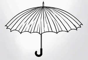 Umbrella tattoo idea
