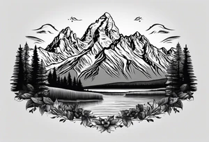 grand Teton mountain tattoo idea