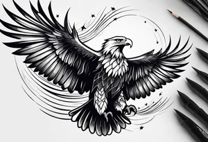 Swooping Eagle tattoo idea