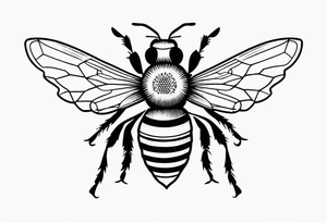 a bee tattoo idea