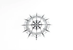 Sundial on the ground tattoo idea