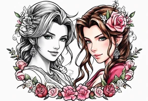 aerith Gainsborough wedding tattoo idea