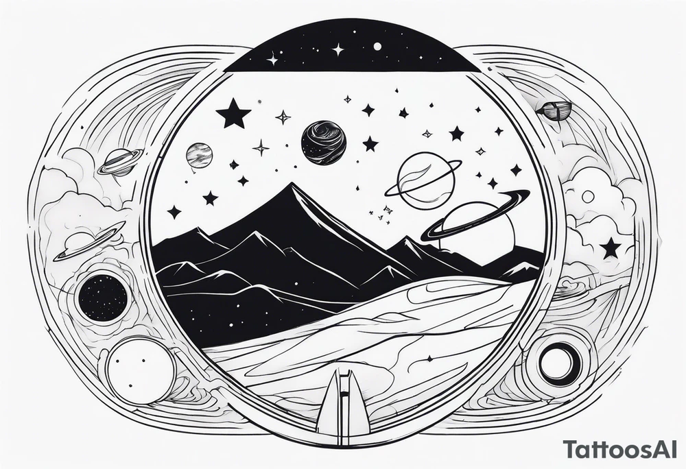 Space tattoo idea