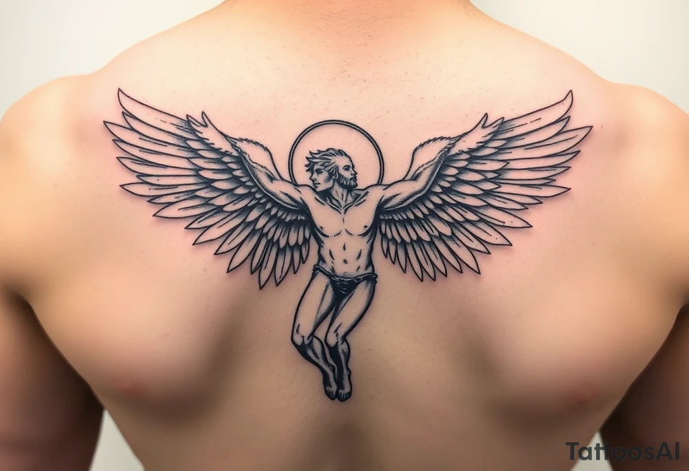 Icarus falling tattoo idea