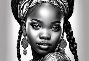 First time mom, Africa America baby girl named My'Liah tattoo idea