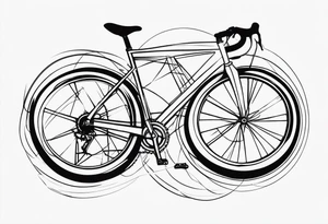 bicycle drive train tattoo idea