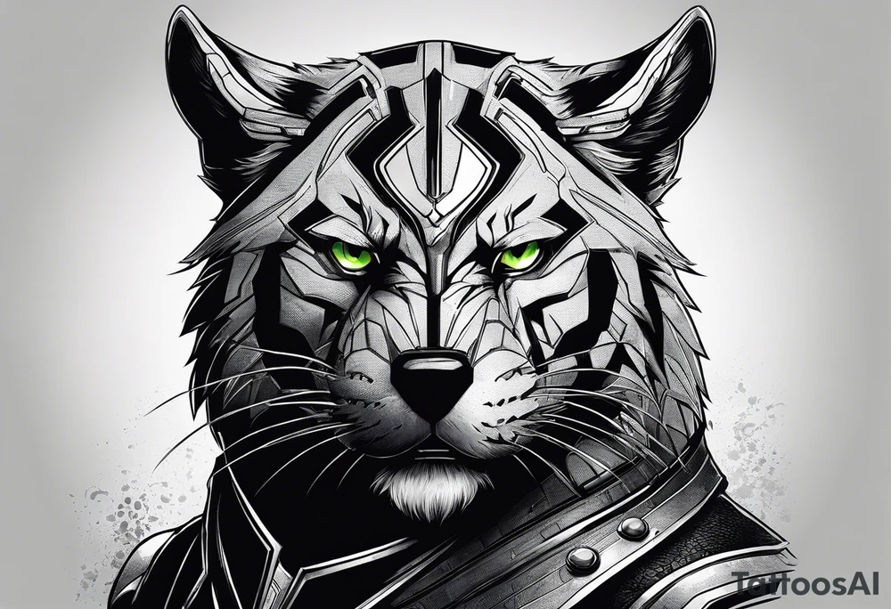 I want to change Avengers Team characters with animals. Hulk will be Badger, Thor will be Alpha Grey Wolf, Captain America will be Bull, Iron Man will be Canary, Black Widow will be Axolotl, Hawk Eye will be Sudan Plated Lizard and Nick Fury will be Cat. tattoo idea