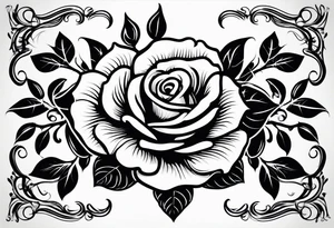 Sexy rose tattoo idea