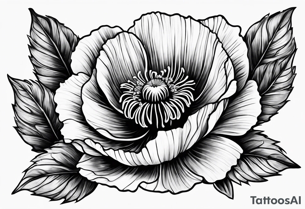 Poppy tattoo idea
