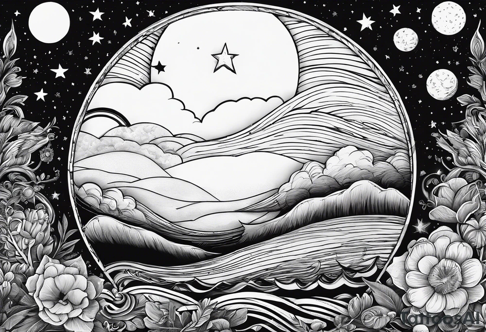 Goodnight moon and goodnight you, when you're all that I think about tattoo idea