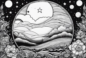 Goodnight moon and goodnight you, when you're all that I think about tattoo idea