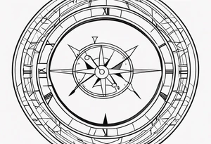 May 11 2023 in Roman numerals with anime gemometric tattoo idea