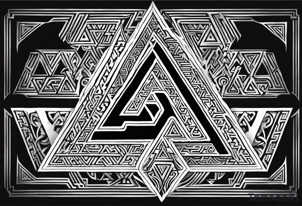Valhalla word 
valknut tattoo idea