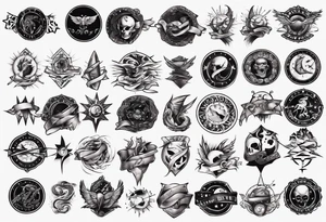 black belt over night and day tattoo idea