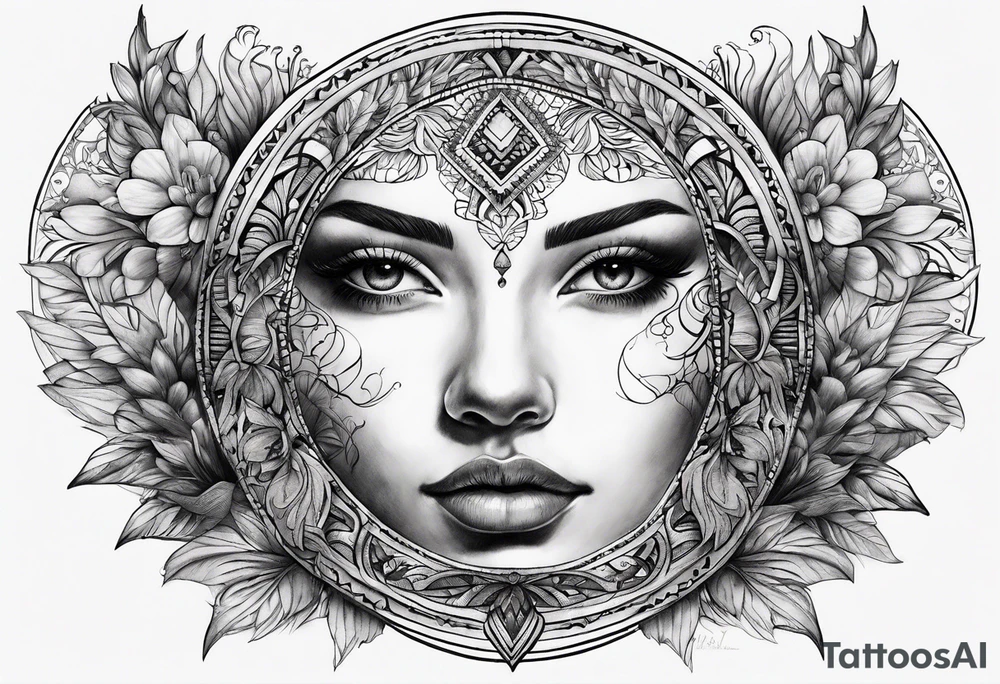Half moon tattoo idea