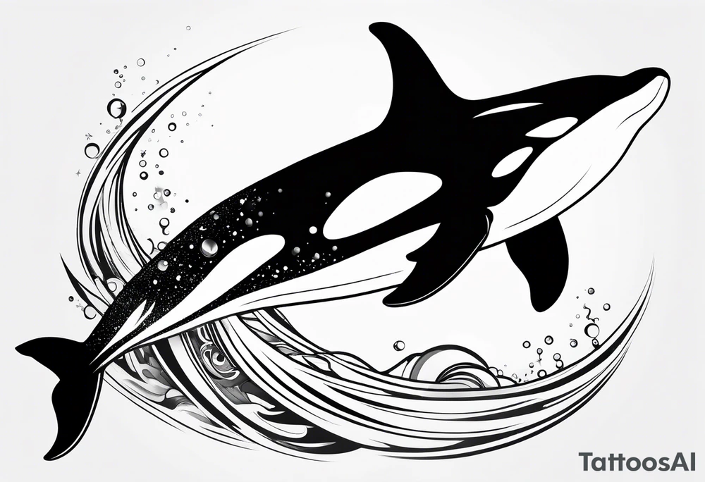 Orca whale tattoo idea