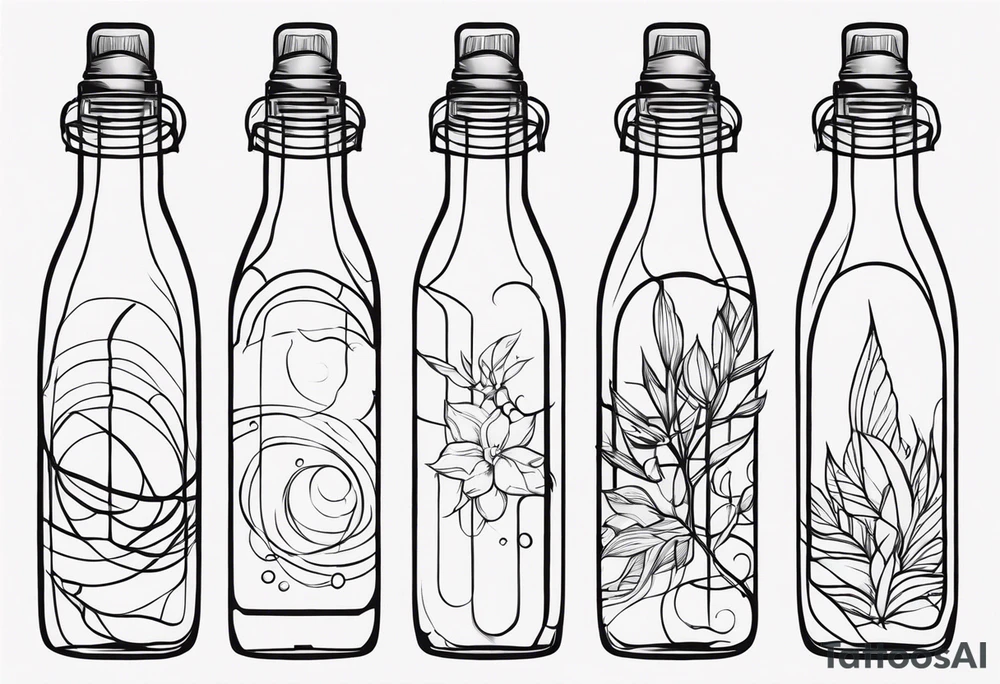 SPIRIT IN BOTTLE tattoo idea