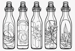 SPIRIT IN BOTTLE tattoo idea