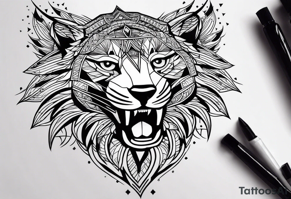 Свободный сильный высокий патриот tattoo idea